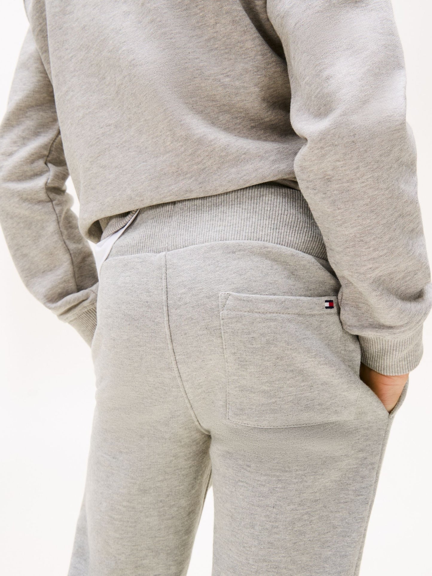 Tommy Hilfiger Grey Essential Pure Cotton Logo Joggers image 5