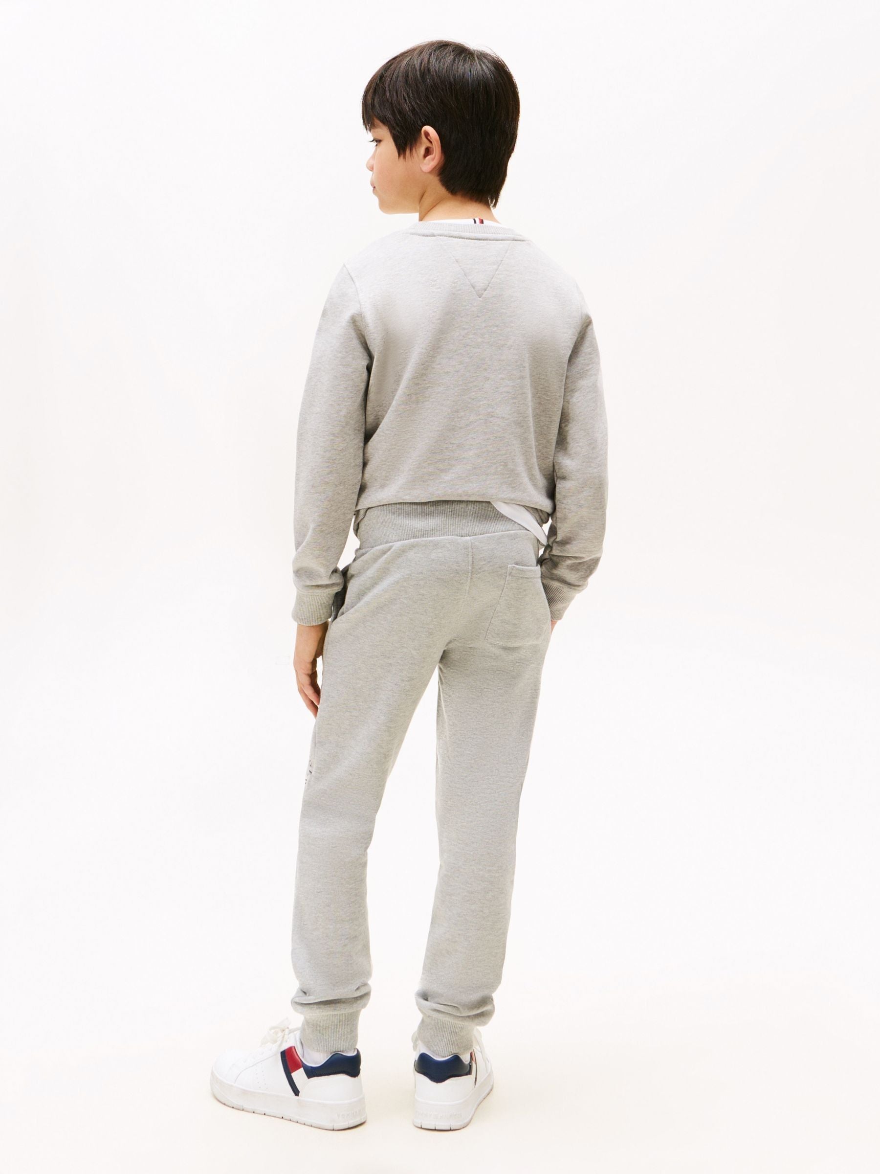 Tommy Hilfiger Grey Essential Pure Cotton Logo Joggers image 6