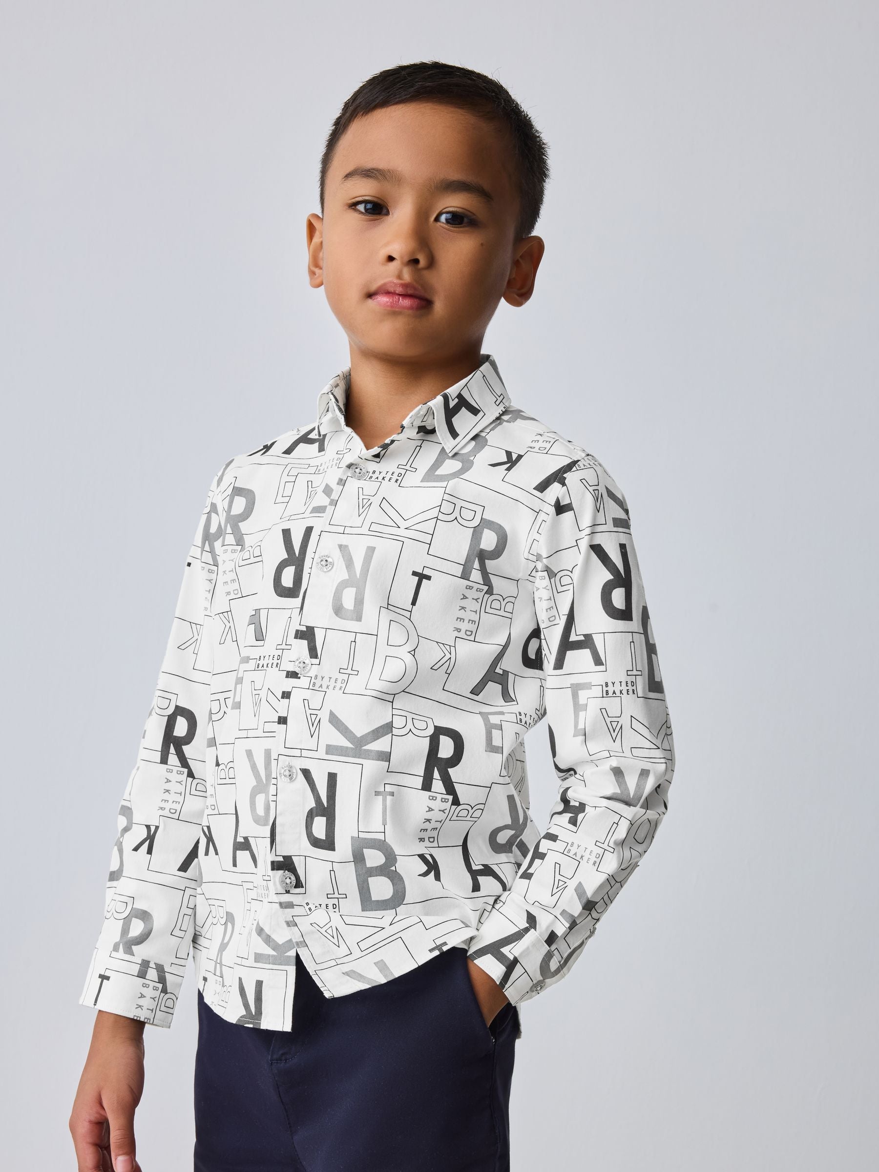 Baker by Ted Baker White Printed Shirt image 1