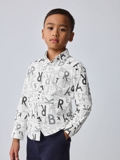 Baker by Ted Baker White Printed Shirt image 1