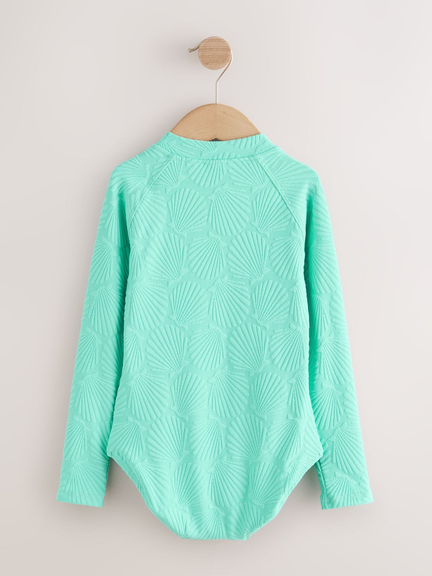 Dsiney Kidz - Mint Green Shell Textured Long Sleeve Sunsafe Swimsuit (3-16yrs) image 6