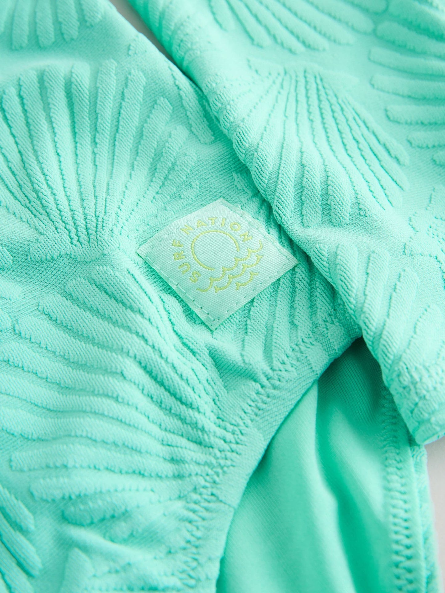 Dsiney Kidz - Mint Green Shell Textured Long Sleeve Sunsafe Swimsuit (3-16yrs) image 7