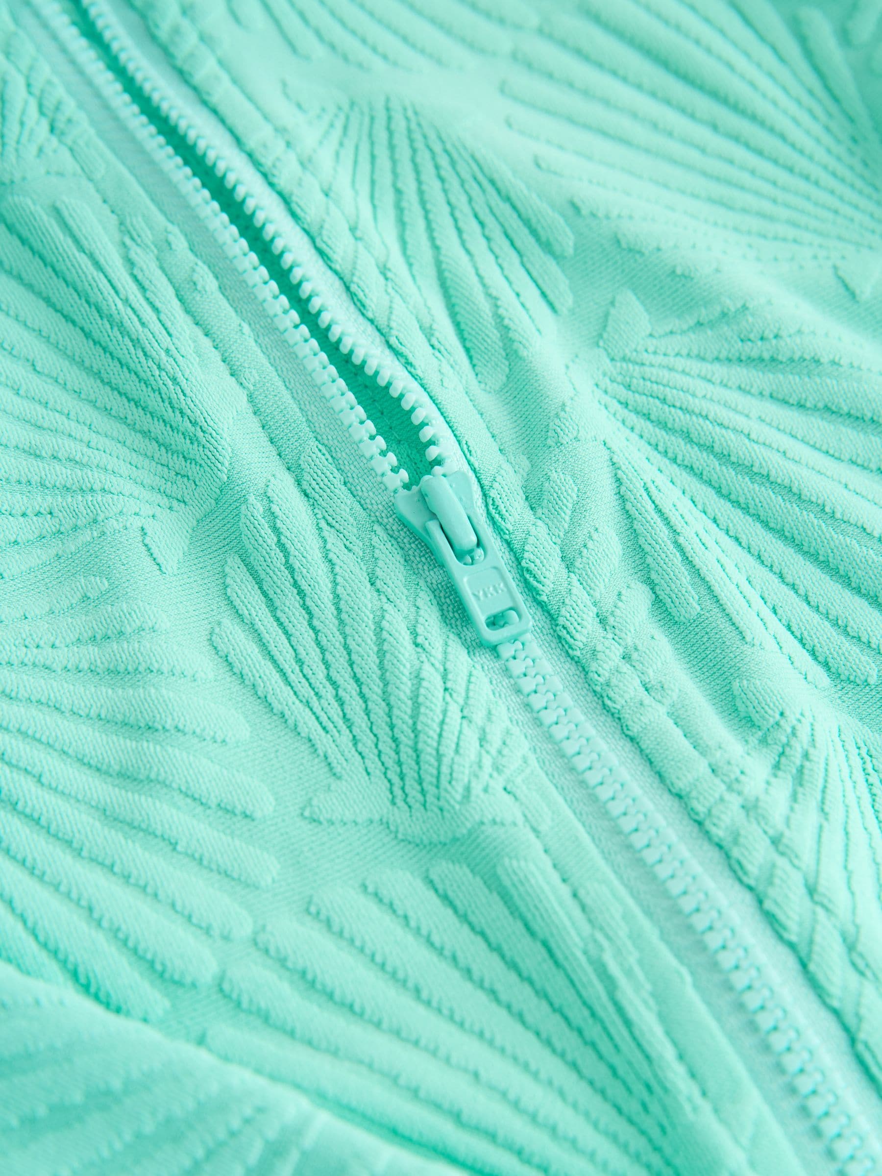 Dsiney Kidz - Mint Green Shell Textured Long Sleeve Sunsafe Swimsuit (3-16yrs) image 8