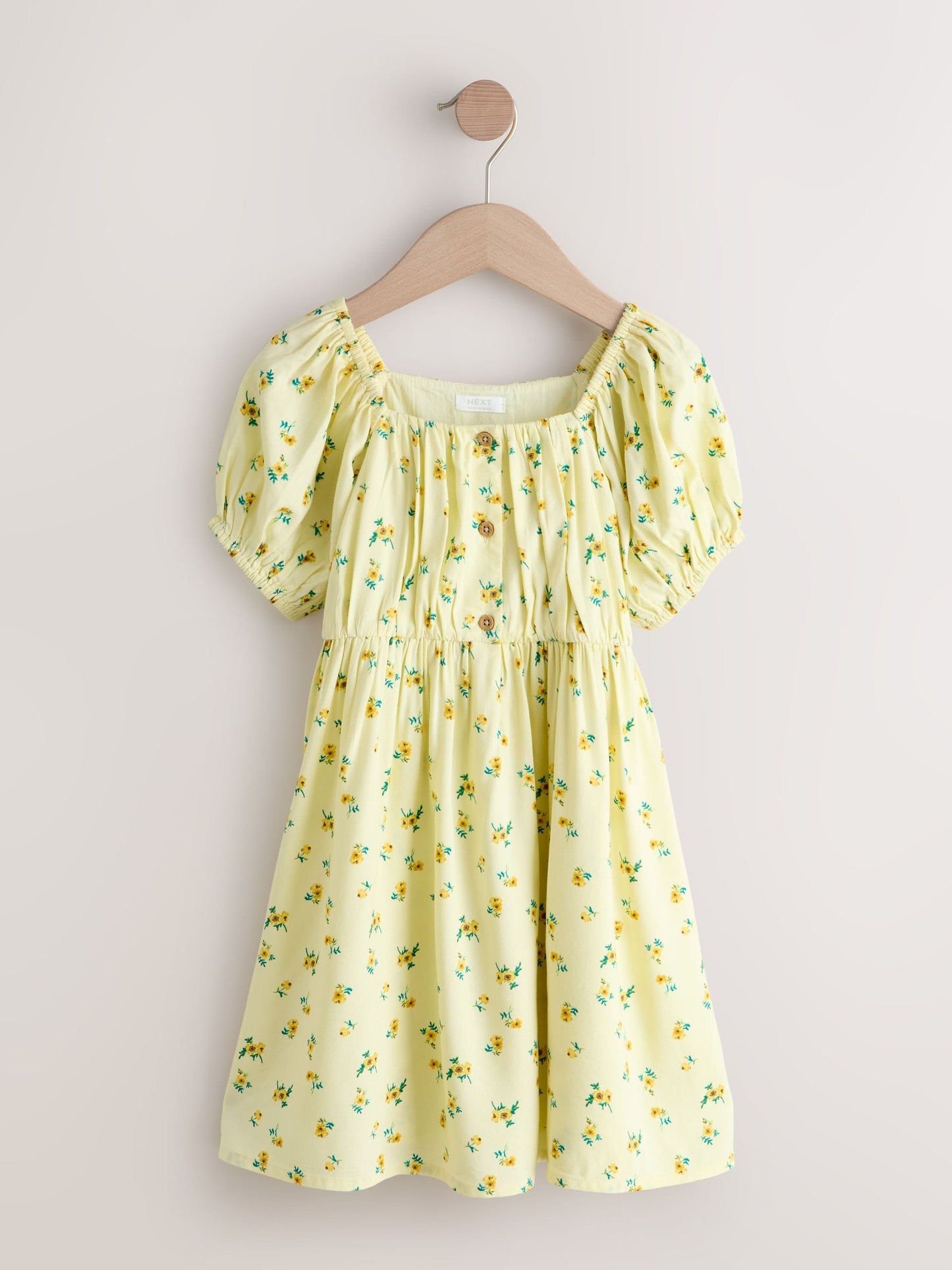 Yellow Short Sleeve Dress (3-16yrs) image 4