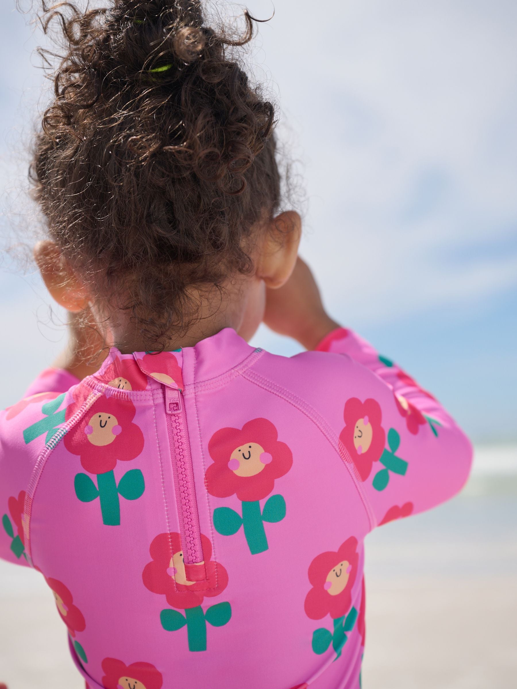 Pink Stampy Floral Sunsafe Swim Set (3mths-7yrs) image 5