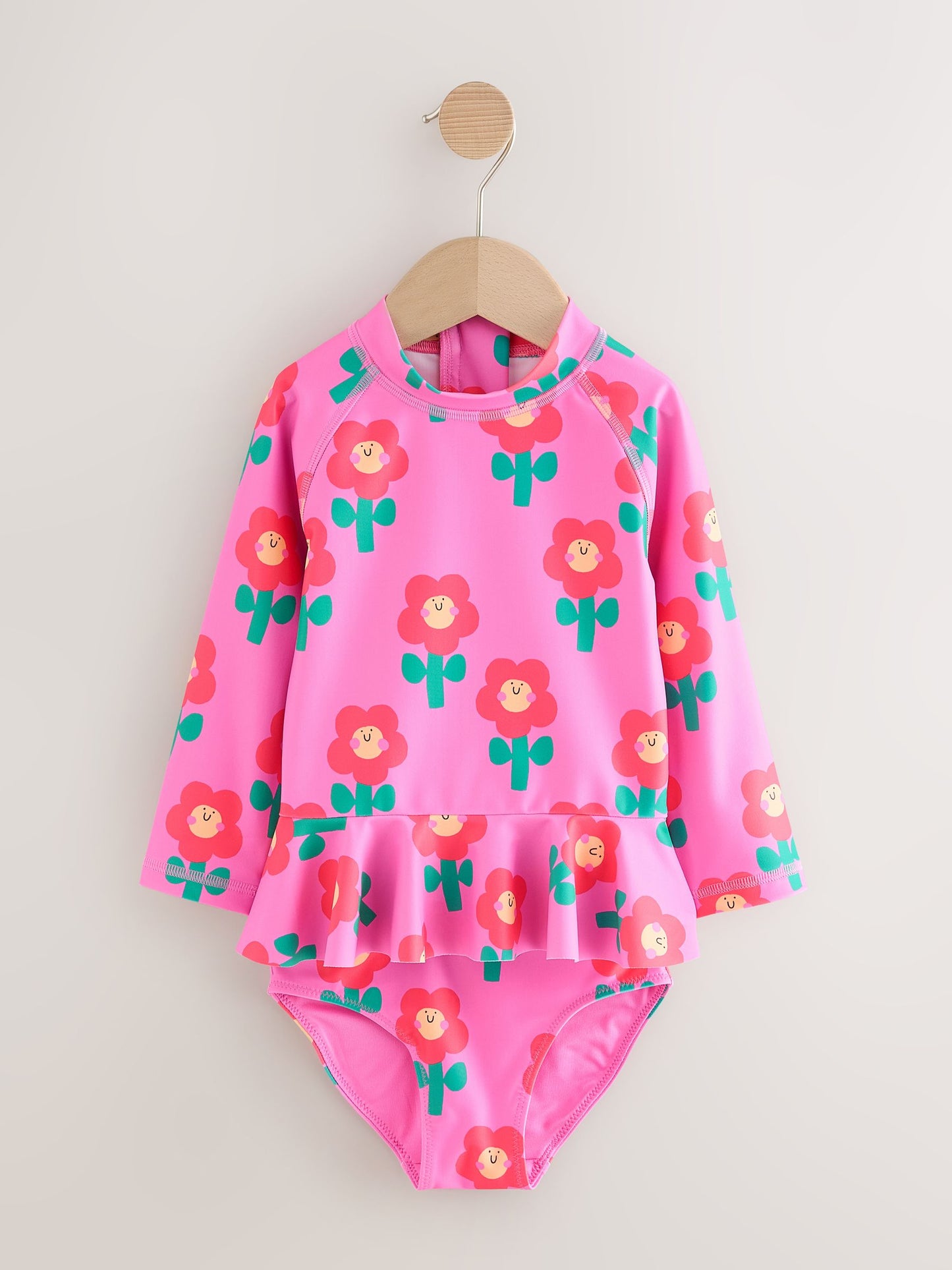 Pink Stampy Floral Sunsafe Swim Set (3mths-7yrs) image 6