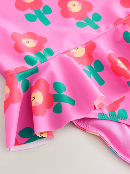 Pink Stampy Floral Sunsafe Swim Set (3mths-7yrs) image 8