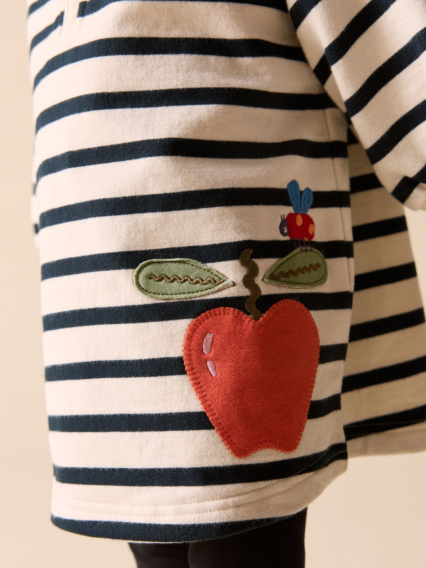 Monochrome Quarter Zip Sweat Dress (3mths-7yrs) image 3