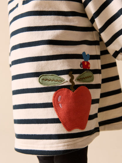 Monochrome Quarter Zip Sweat Dress (3mths-7yrs) image 3