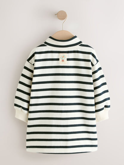 Monochrome Quarter Zip Sweat Dress (3mths-7yrs) image 6