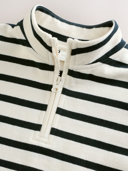 Monochrome Quarter Zip Sweat Dress (3mths-7yrs) image 7