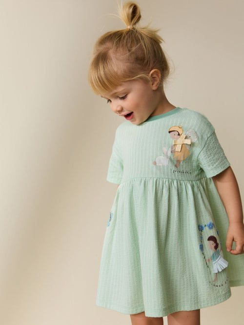 Dsiney Kidz - Turquoise Fairy Jersey Dress (3mths-7yrs) image 1
