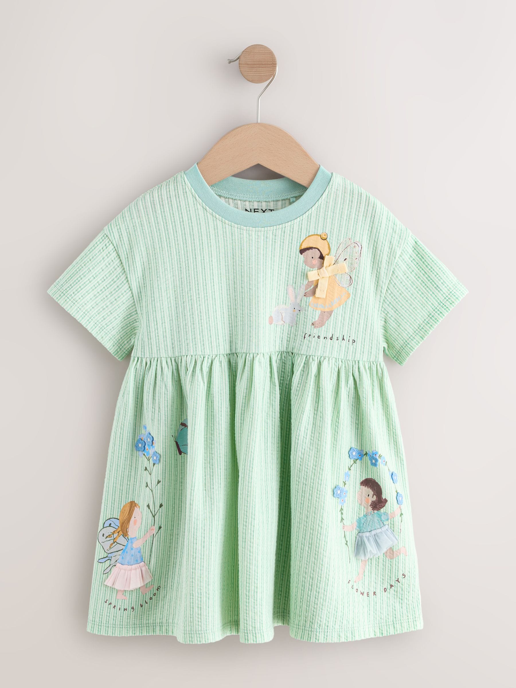 Turquoise Fairy Jersey Dress (3mths-7yrs) image 4