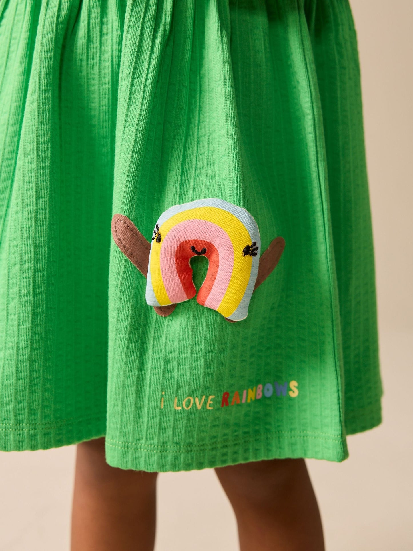 Green Rainbow Jersey Dress (3mths-7yrs) image 3