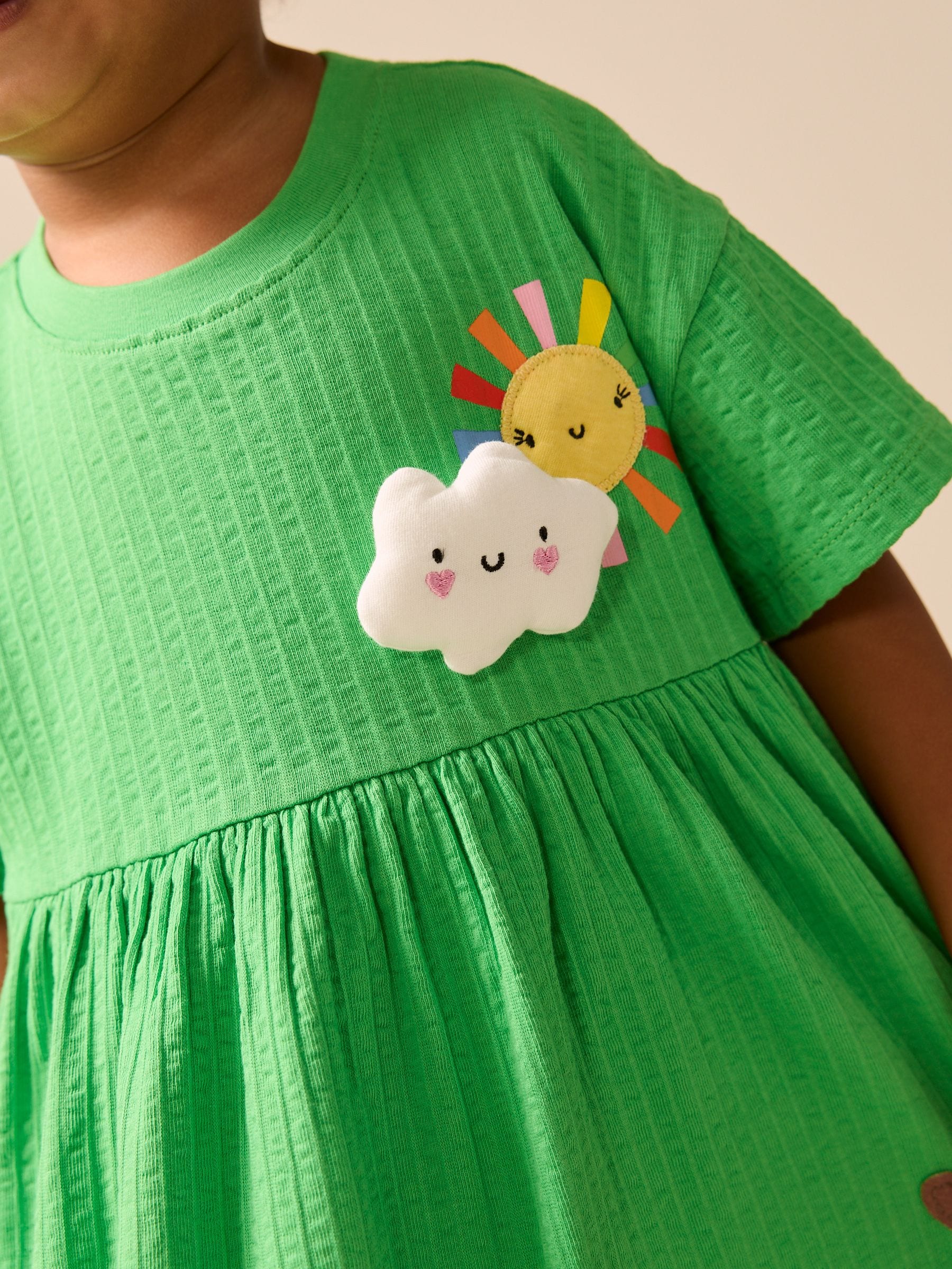 Green Rainbow Jersey Dress (3mths-7yrs) image 4