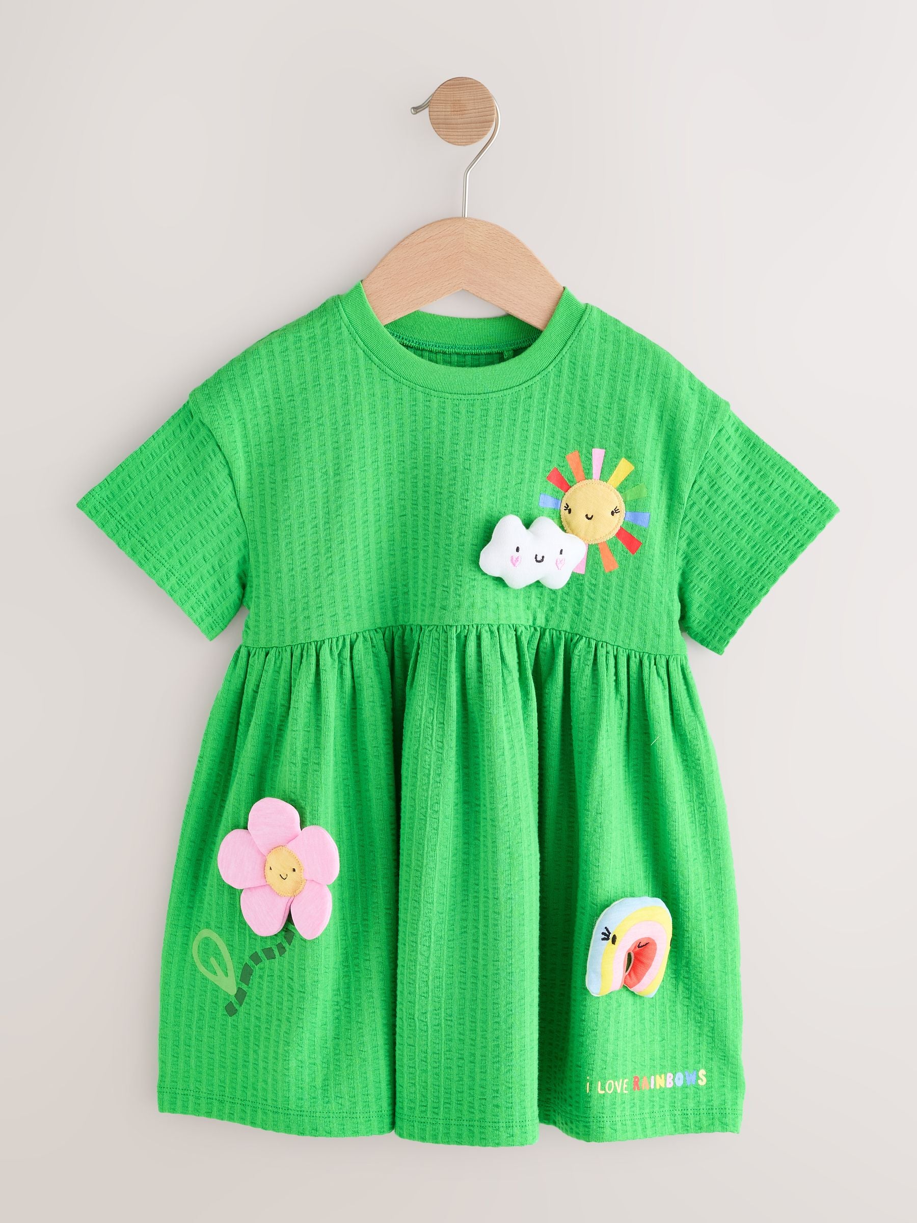 Green Rainbow Jersey Dress (3mths-7yrs) image 5