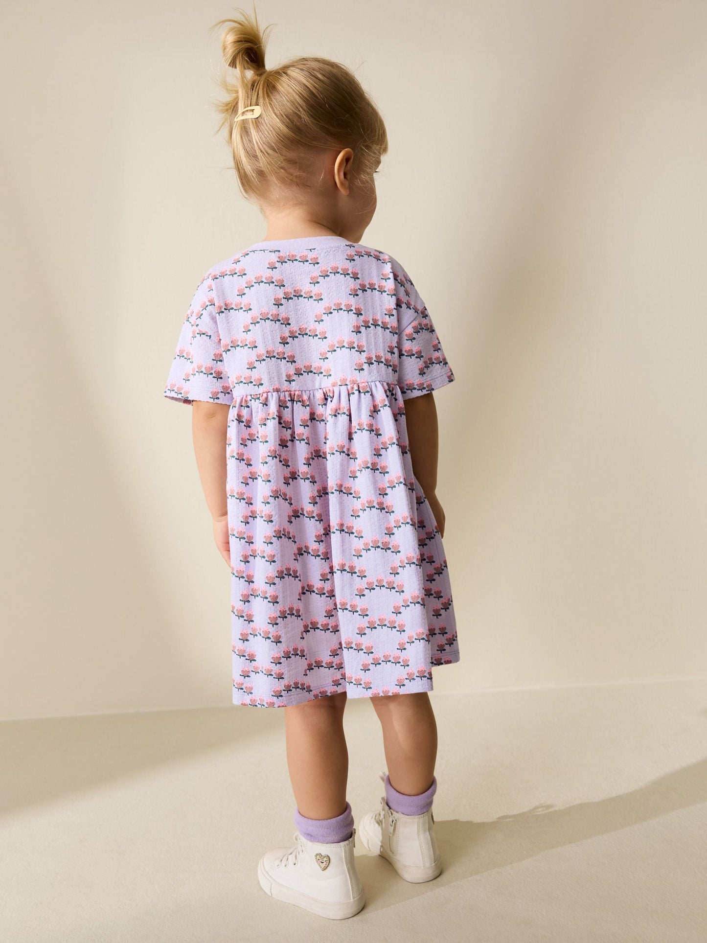 Lilac Bunny Jersey Dress (3mths-7yrs) image 3