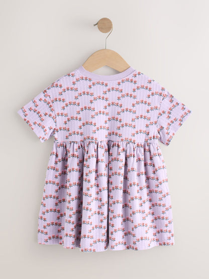 Lilac Bunny Jersey Dress (3mths-7yrs) image 6