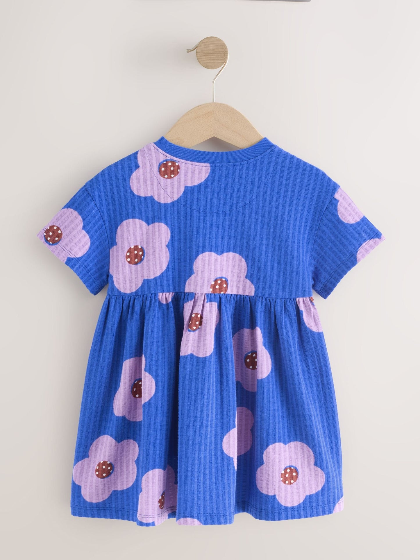 Blue Flower Jersey Dress (3mths-7yrs) image 7