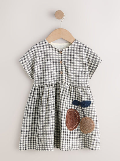 Chocolate Brown Short Sleeve Jersey Dress (3mths-7yrs) image 5