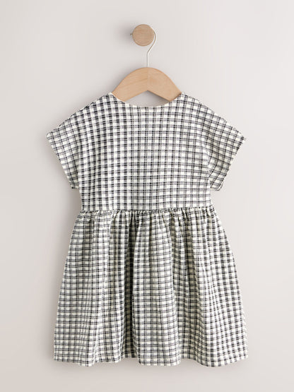 Chocolate Brown Short Sleeve Jersey Dress (3mths-7yrs) image 6