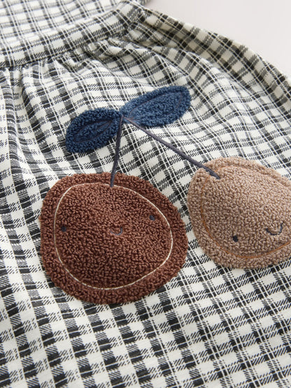 Chocolate Brown Short Sleeve Jersey Dress (3mths-7yrs) image 7
