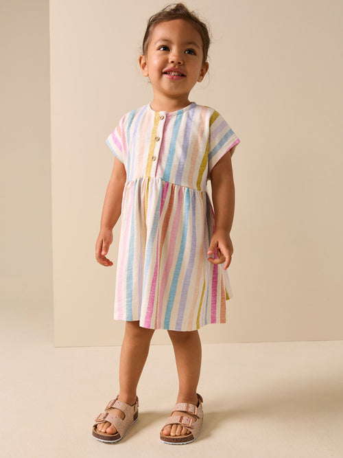 Dsiney Kidz - Rainbow Stripe Jersey Dress (3mths-7yrs) image 1