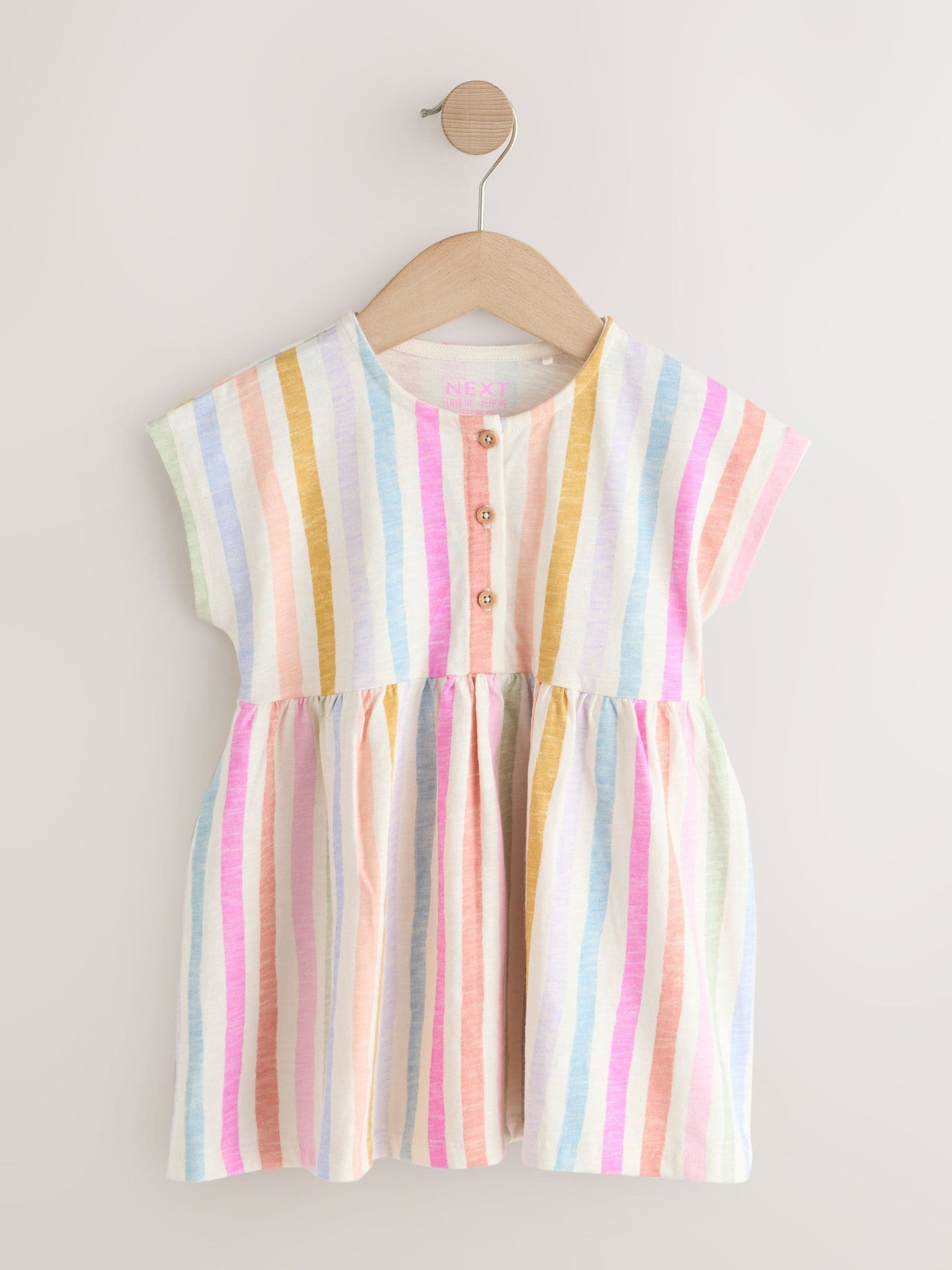 Rainbow Stripe Jersey Dress (3mths-7yrs) image 4