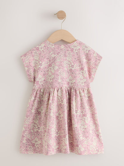 Pink Floral Jersey Dress (3mths-7yrs) image 5
