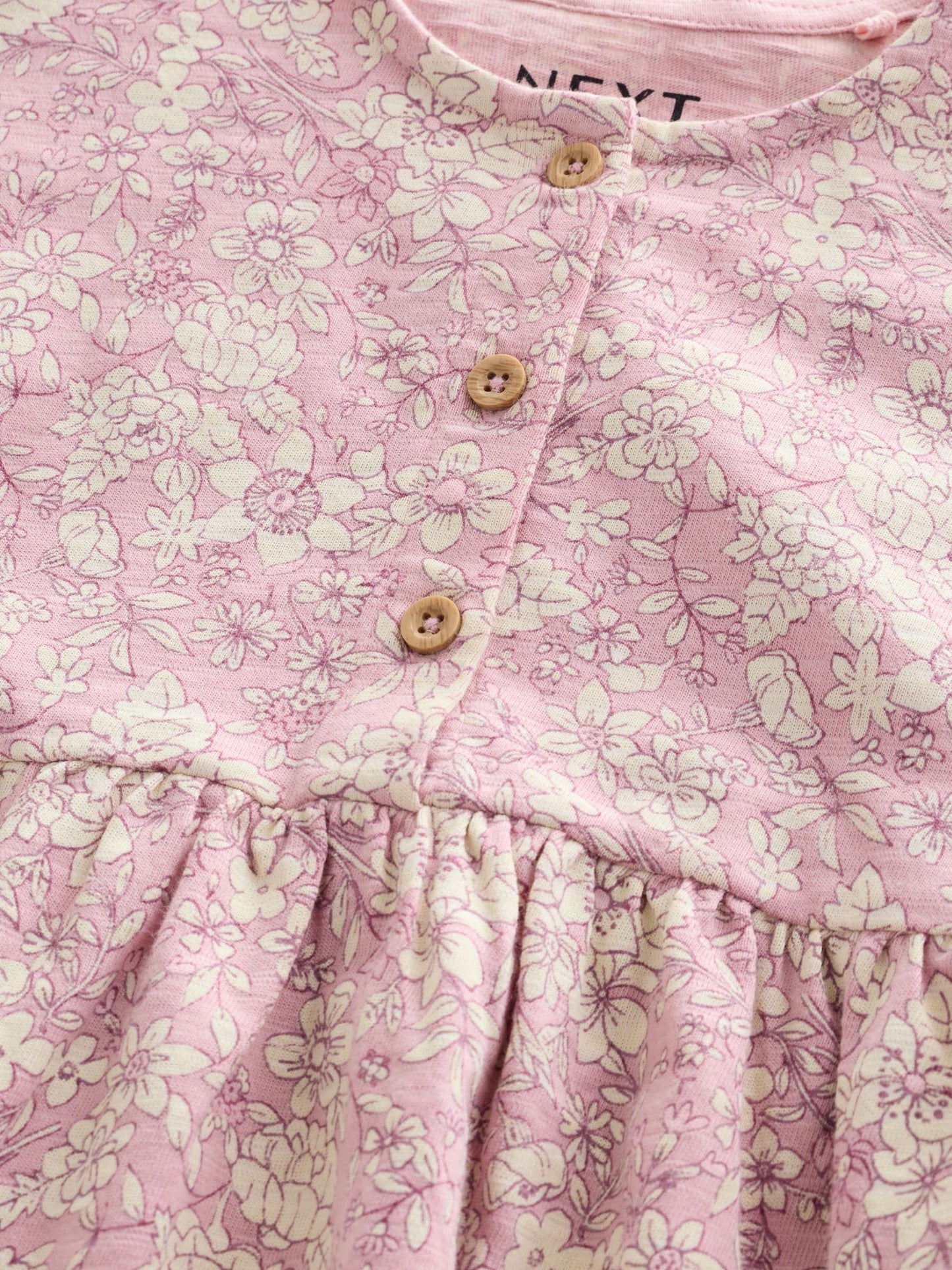 Pink Floral Jersey Dress (3mths-7yrs) image 6