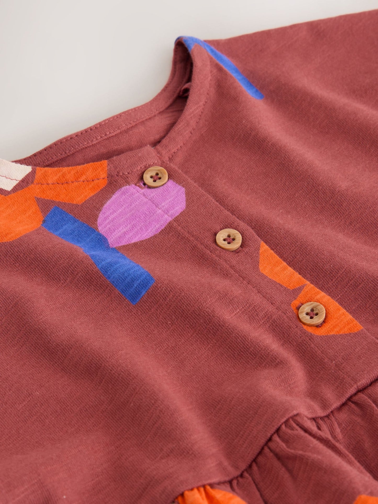 Retro Orange Jersey Dress (3mths-7yrs) image 7