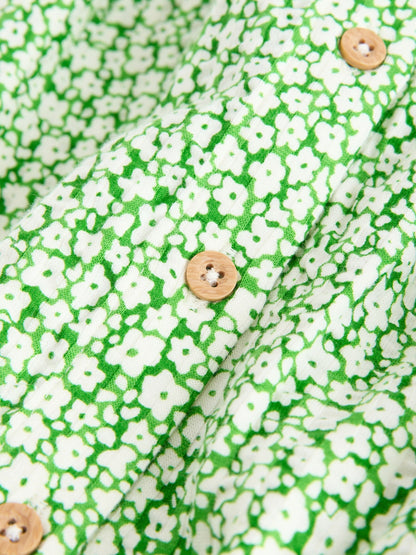 Dsiney Kidz - Green Ditsy Collared Summer Dress (3mths-7yrs) image 8