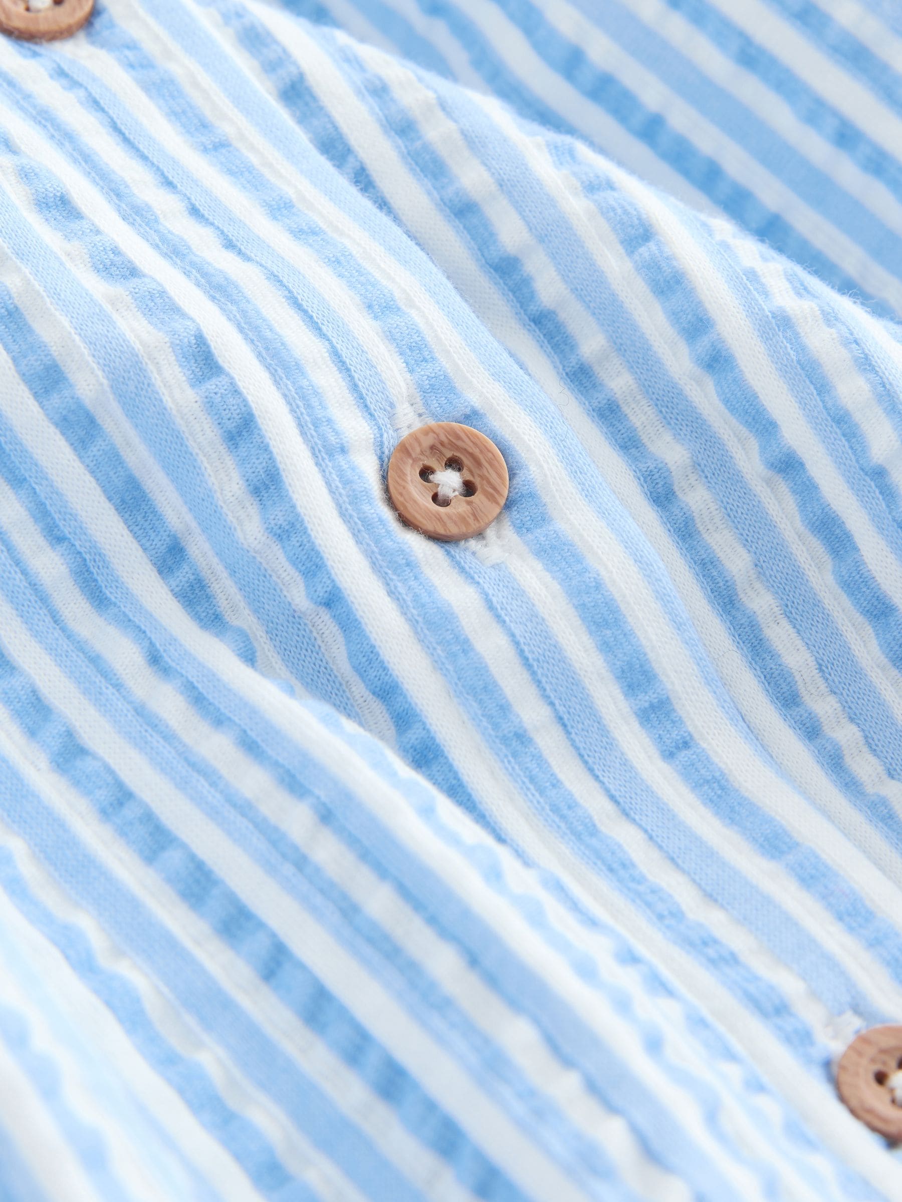 Blue Striped Collared Summer Dress (3mths-7yrs) image 7