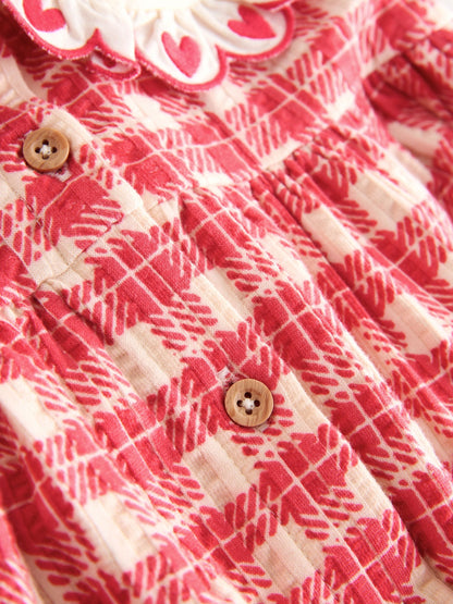 Dsiney Kidz - Red Check Collared Summer Dress (3mths-7yrs) image 8
