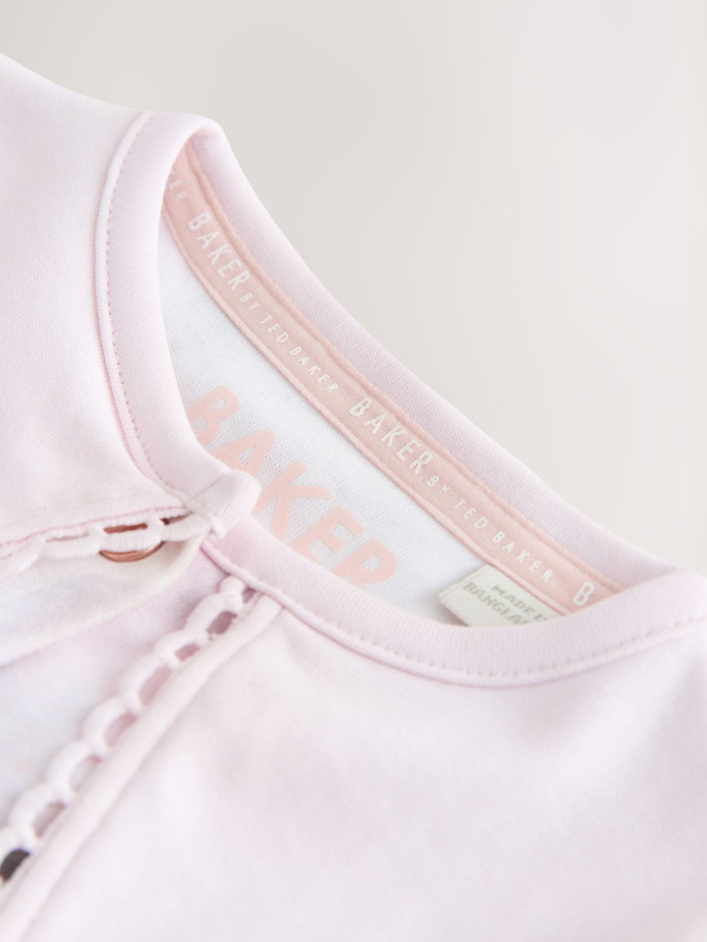 Baker by Ted Baker Pink Overlay Floral Sleepsuit image 6