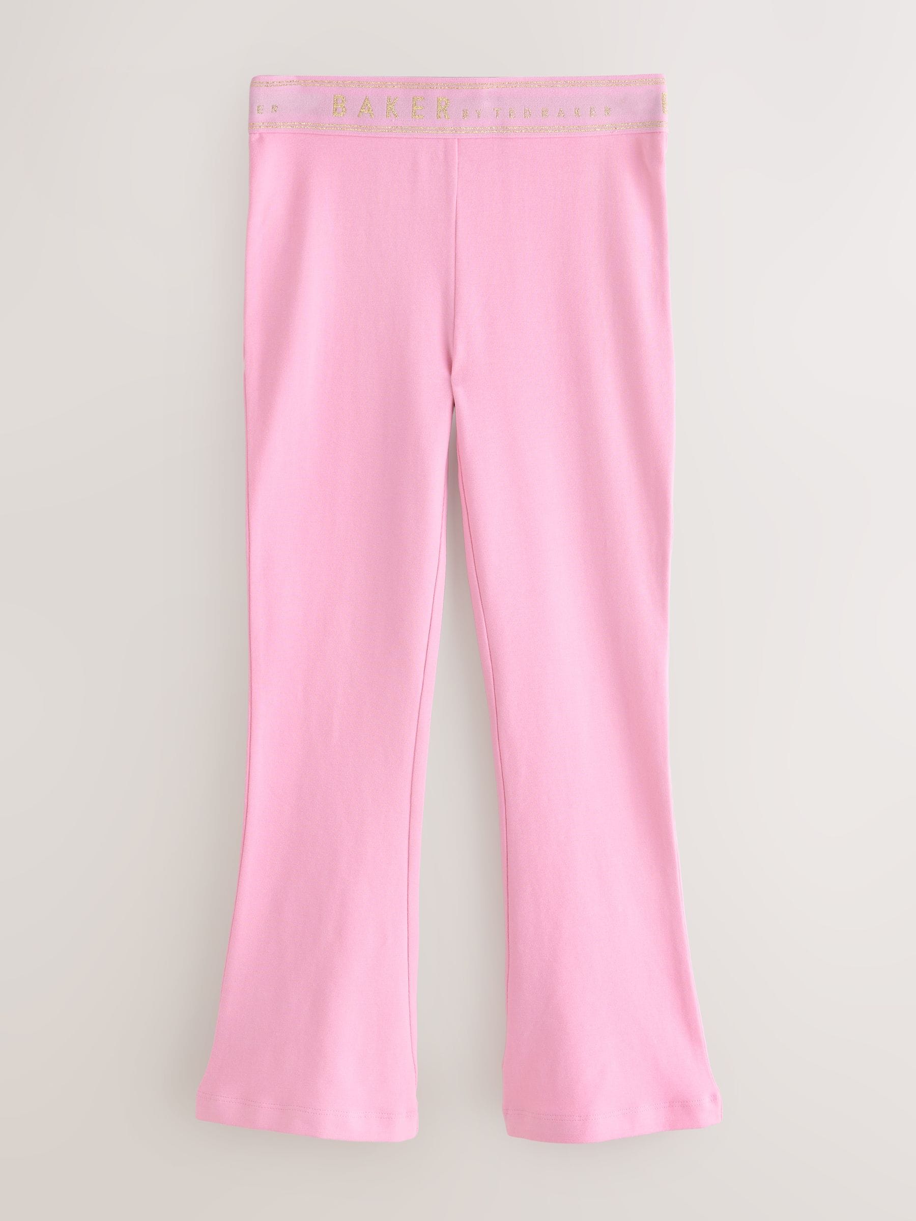 Baker by Ted Baker 3 Pack Black/Pink Flares Leggings image 3