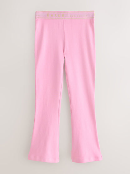Baker by Ted Baker 3 Pack Black/Pink Flares Leggings image 3