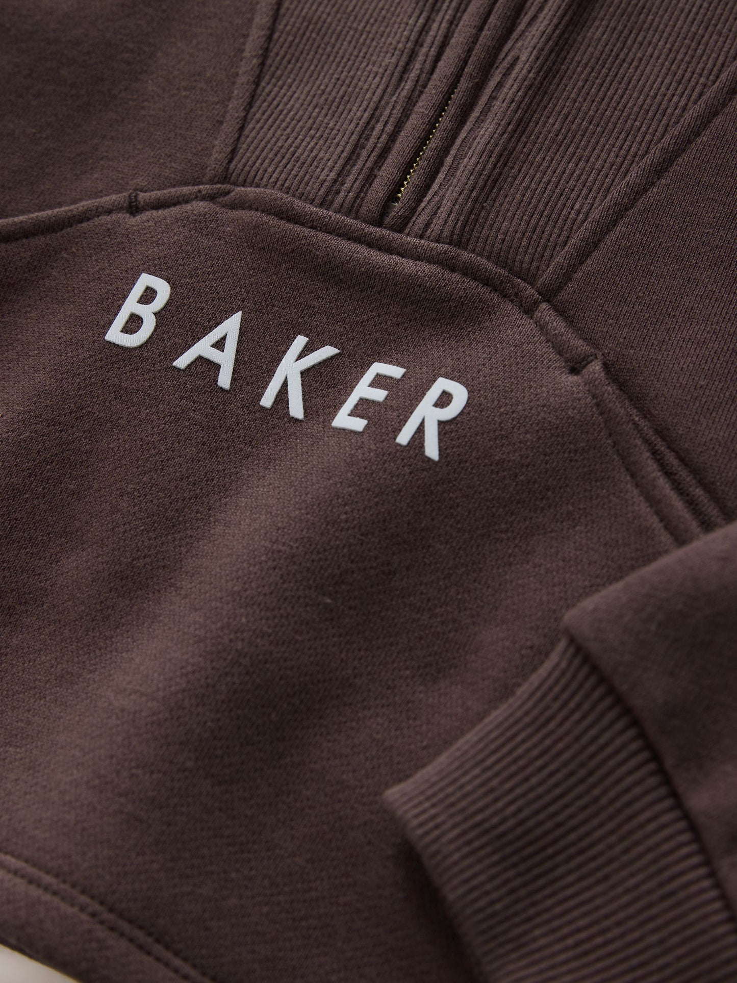 Baker by Ted Baker 2 Piece Chocolate Zip Neck Sweat & Flare Set image 10
