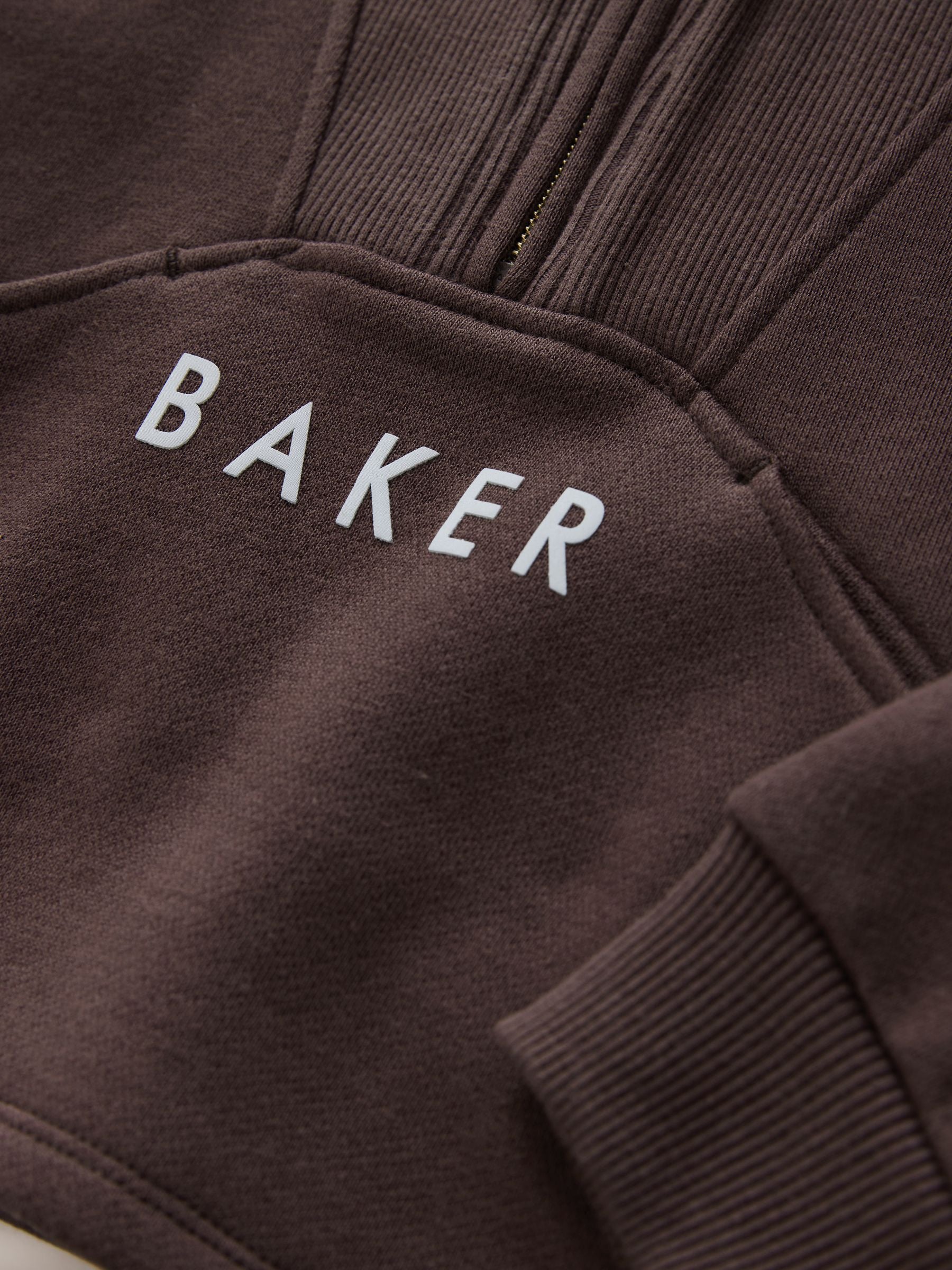 Baker by Ted Baker 2 Piece Chocolate Zip Neck Sweat & Flare Set image 10