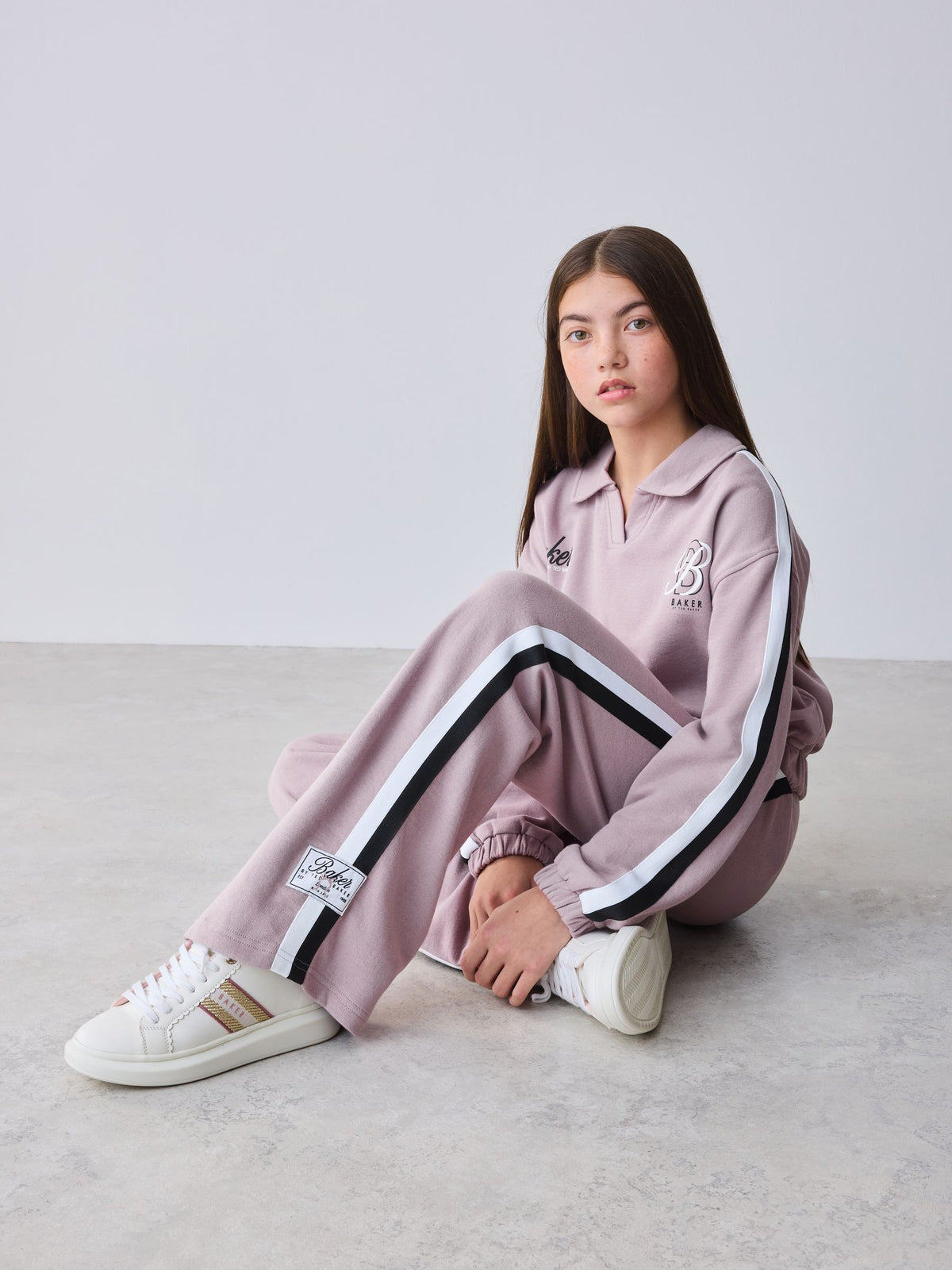 Baker by Ted Baker 2 Piece Varsity Rugby Sweat Top & Joggers Set image 2