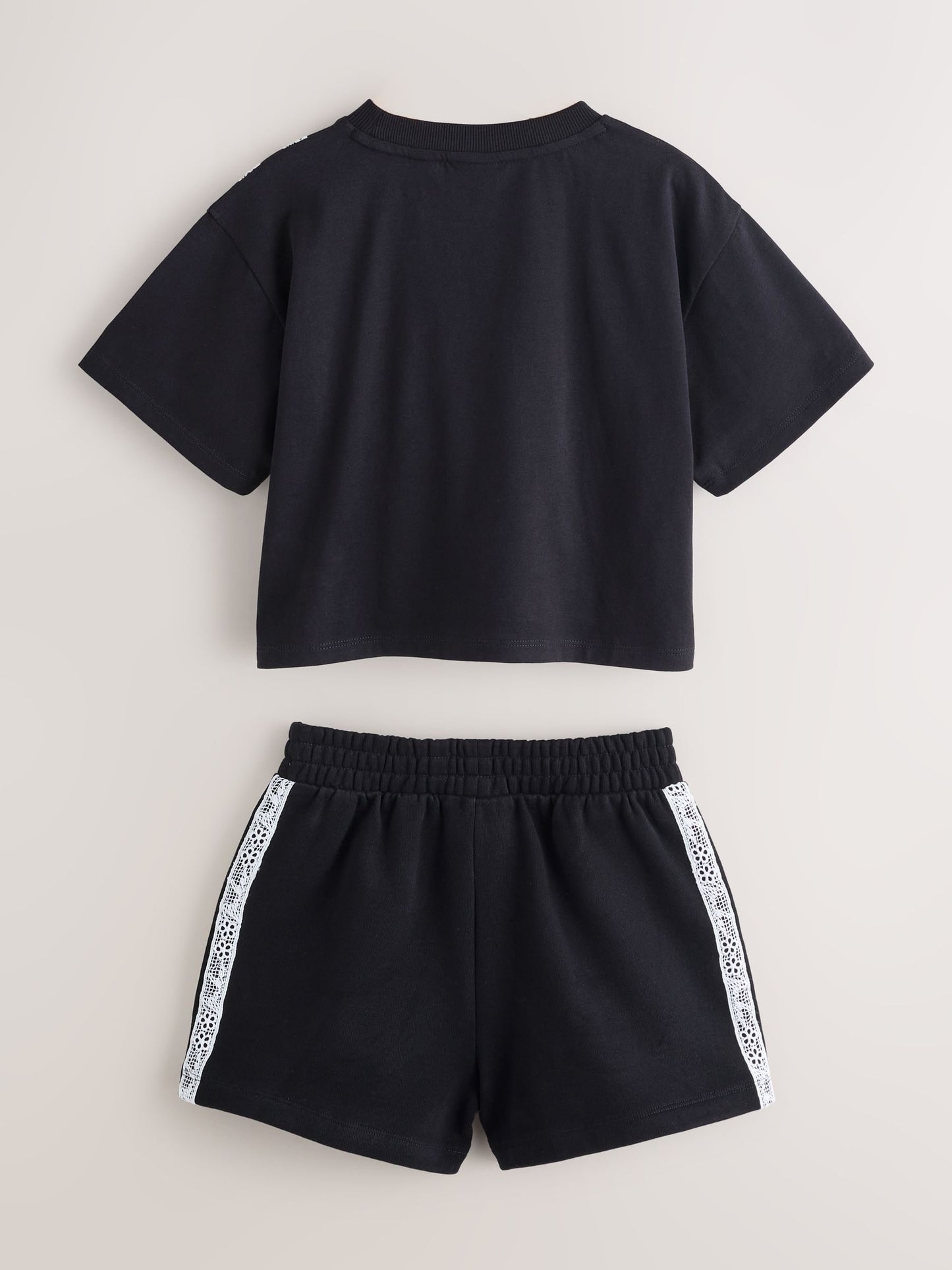 Baker by Ted Baker 2 Piece Lace Trim T-Shirt & Shorts Set image 8