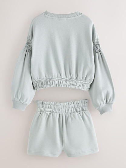 Baker by Ted Baker 2 Piece Metal Boxy Shirred Sweater & Shorts Set image 10