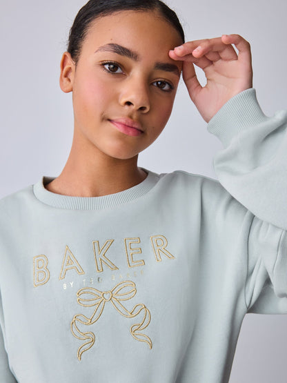 Baker by Ted Baker 2 Piece Metal Boxy Shirred Sweater & Shorts Set image 3
