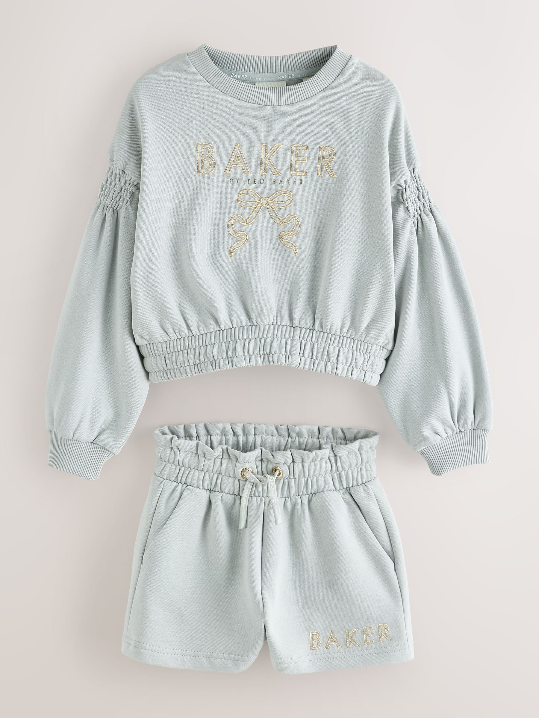 Baker by Ted Baker 2 Piece Metal Boxy Shirred Sweater & Shorts Set image 9