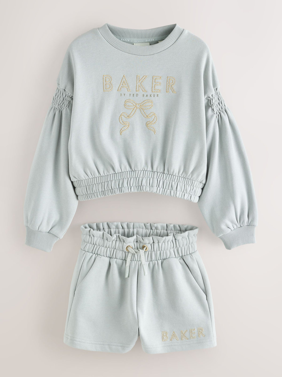 Baker by Ted Baker 2 Piece Metal Boxy Shirred Sweater & Shorts Set image 9