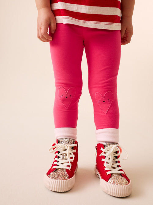 Red Heart Embellished Leggings (3mths-7yrs) image 1