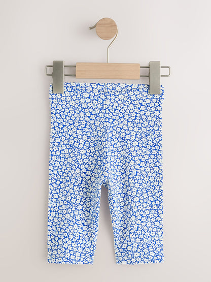 Blue Ditsy Floral Cropped Leggings (3mths-7yrs) image 1