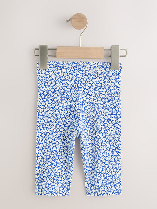 Blue Ditsy Floral Cropped Leggings (3mths-7yrs) image 1
