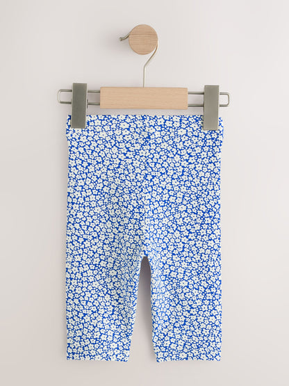 Blue Ditsy Floral Cropped Leggings (3mths-7yrs) image 2