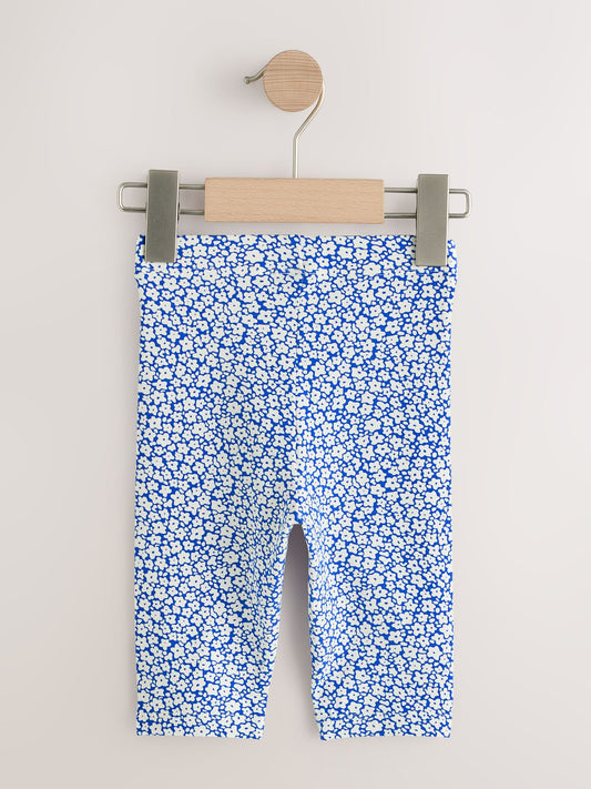 Blue Ditsy Floral Cropped Leggings (3mths-7yrs) image 2